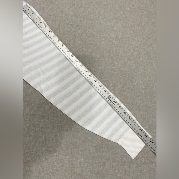 Goodfellow & Co Men's Striped Pullover Sweater, Color White/Striped,Size L - Picture 11 of 13